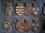 Appleby - Detail of heraldic shields, St Michael’s Church